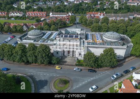 Luftaufnahme der Lady Lever Art Gallery, Port Sunlight, Merseyside, Großbritannien. Stockfoto