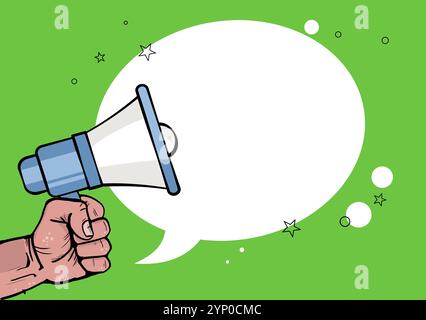 Megaphon für Anzeigesymbol Stock Vektor