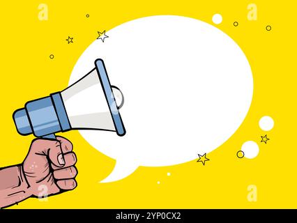 Megaphon für Anzeigesymbol Stock Vektor