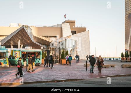 Boston Aquarium, Long Wharf, Boston Harbor Walk Boston, Massachusetts, USA Stockfoto