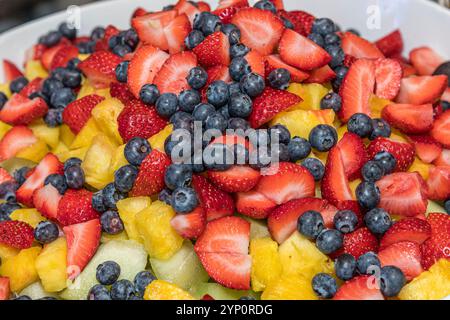 Obstsalat Stockfoto