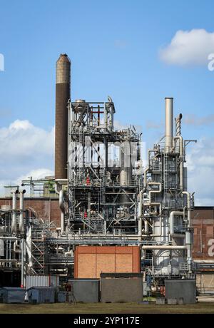 26.08.2024, Deutschland, Nordrhein-Westfalen, Oberhausen - Air Liquide, Wasserstoffproduktion im Chemiepark OQ Chemicals. POCKENPFLANZE (partielle Oxida Stockfoto