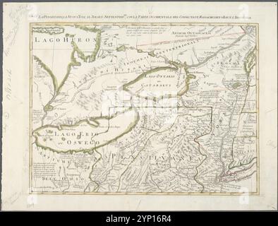 La Pensilvania, la Nuova York, il Jersey Settentrio[na]le: Con la parte occidentale del Connecticut, SET-s-Bay e l'Irochesia. 1778 von Zatta, Antonio, aktiv 1757-1797 Stockfoto