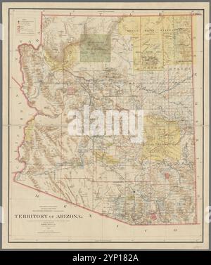 Territory of Arizona 1897 von König Harry (Harold G. R.) Stockfoto