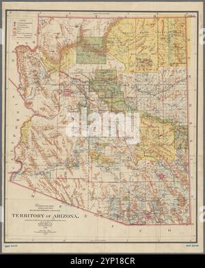 Territory of Arizona 1899 von Hermann, Binger, 1843-1926 Stockfoto