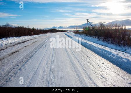 Europäische Route E10 – Schweden Stockfoto