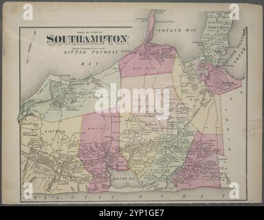 Teil der Stadt Southampton 1873 von Beers, F. W. (Frederick W.) Stockfoto