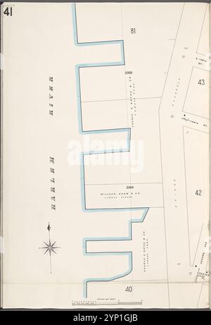 Bronx, V. 9, Platte Nr. 41 [Karte begrenzt durch Harlem River] 1908 Stockfoto