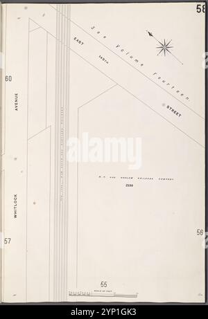 Bronx, V. 9, Platte Nr. 58 [Karte begrenzt durch E. 149th St., Whitlock Ave.] 1908 Stockfoto