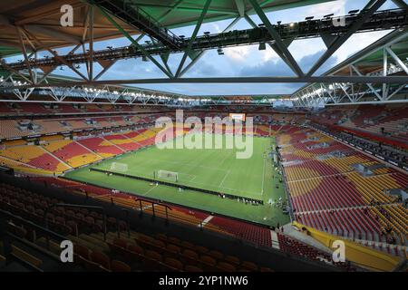 Brisbane, Australien. November 2024. Brisbane, Australien, 28. November 2024: Allgemeiner Blick ins Stadion vor dem Freundschaftsspiel zwischen den CommBank Matildas und den brasilianischen Frauen im Suncorp Stadium in Brisbane, Australien Matthew Starling (Promediapix/SPP) Credit: SPP Sport Press Photo. /Alamy Live News Stockfoto