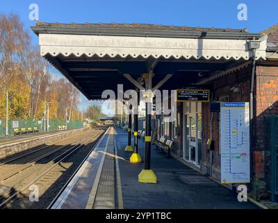 Maghull Station Gewinner des besten Bahnhofs Englands Stockfoto
