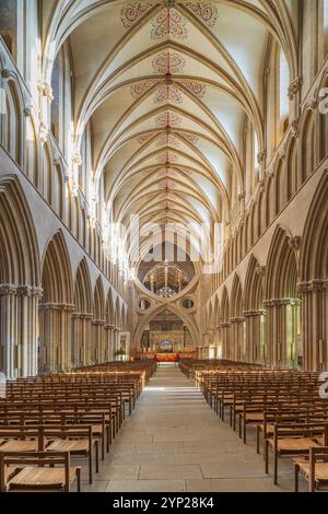 Wells Cathedral in Wells Somerset Stockfoto