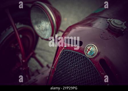 Alfa Romeo 8C von 1931 beim Classic Car Race, Jochpass Oldtimer Memorial, Deutschland Stockfoto