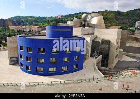 Guggenheim Museum entworfen vom Architekten Frank Gehry, Bilbao, Provinz Biskaya, Baskenland, Spanien, Europa Stockfoto