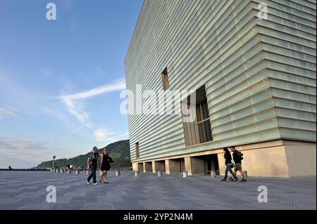 Kursaal Kongresszentrum und Auditorium des spanischen Architekten Rafael Moneo, San Sebastian, Golf von Biskaya, Provinz Gipuzkoa, Baskenland, Spanien, E Stockfoto