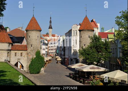 Tor in der Viru Street, UNESCO-Weltkulturerbe, Tallinn, Estland, Europa Stockfoto