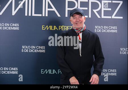 Madrid, Spanien. November 2024. Jacques Audiard nimmt am 28. November 2024 in Madrid, Spanien, am Fotogespräch „Emilia Perez“ im Hotel Only You Teil. Quelle: CORDON PRESS/Alamy Live News Stockfoto