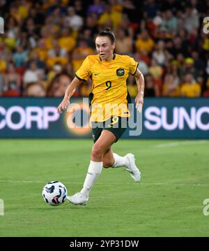 Brisbane, Australien. November 2024, Cailin Foord während des internationalen Freundschaftsspiels, Australien gegen Brasilien. Quelle: Kleber Osorio/Alamy Live News Stockfoto