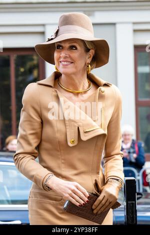 Den Haag, Niederlande, 28.11.2024, 14:27:49 DER HAAG, 28.11.2024, Mauritshuis Ihre Majestät Königin Máxima wird am Donnerstagnachmittag, 28. November, bei der Unterzeichnung der internationalen Zusammenarbeit zwischen dem Prinzessin-Máxima-Zentrum für pädiatrische Onkologie, dem Hopp-Kinderkrebszentrum in Heidelberg (Kitz) und dem Institut Curie in Paris anwesend sein. Die Unterzeichnung von EU-CAN-KIDS findet in den Haag Mauritshuis statt. FOTO: NLBeeld/POOL/Schoemaker Credit: NL Beeld / Patrick van EMST Stockfoto