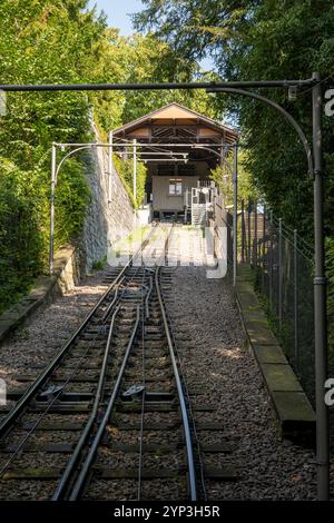 Die Polybahn-Standseilbahn in Zürich, Schweiz Stockfoto