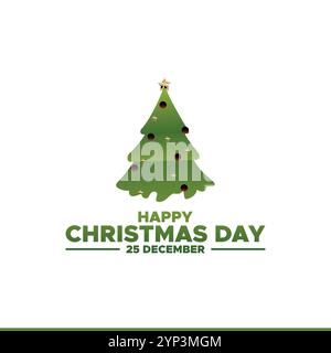 Frohe Weihnachten und Neujahr, frohe Weihnachten Tag, frohe Weihnachten Hintergrund, frohe Weihnachten Party. Stock Vektor