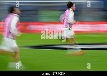 Roma, Italien. November 2024. Lazios Luca Pellegrini während der UEFA Europa League Einzelgruppe zwischen Lazio und Ludogorets im Olympiastadion in Rom, Italien - Donnerstag, den 28. November 2024 - Sport Soccer (Foto: Alfredo Falcone/LaPresse) Credit: LaPresse/Alamy Live News Stockfoto