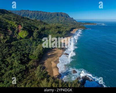 Lumahai Beach, Hanalei, Kauai, Hawaii Stockfoto