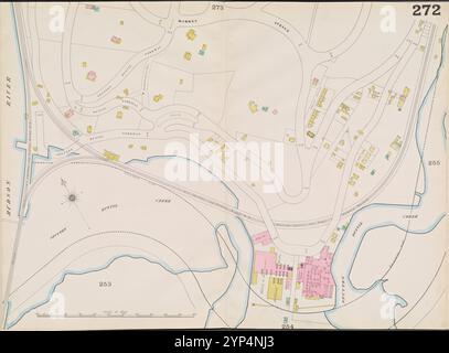 Bronx, V. 12, Double Page Plate No. 272 [Karte begrenzt durch Warren Ave., Spuyten Duyvil Creek, Hudson River] 1896 Stockfoto