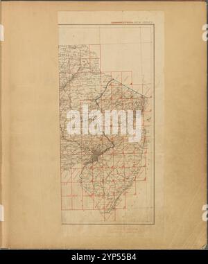 Topographische Karten von New Jersey. 1888-1915. Stockfoto