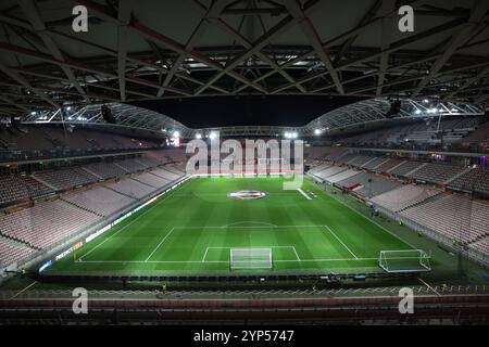 Nizza, Frankreich. November 2024. Während des Spiels der UEFA Europa League im Allianz Riviera Stadium in Nizza. Der Bildnachweis sollte lauten: Jonathan Moscrop/Sportimage Credit: Sportimage Ltd/Alamy Live News Stockfoto