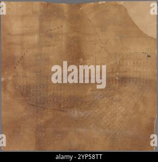 Manuskriptkarte von Bushwick : von Samuel J. Tilden Papers 1850–1859 Stockfoto