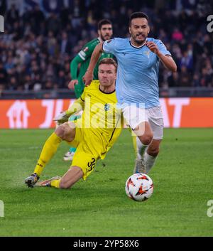 Roma, Latium, ITALIEN. November 2024. 28/11/2024 Roma, Stadio Olimpico, incontro di calcio valevole per l' Europa League 2024/24 tra SS Latium vs Ludogorets . Foto: Pedro von SS Lazio (Credit Image: © Fabio Sasso/ZUMA Press Wire) NUR REDAKTIONELLE VERWENDUNG! Nicht für kommerzielle ZWECKE! Stockfoto