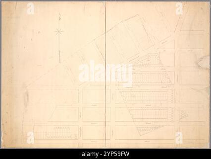 Karte des Eigentums der Erben von John Meserole, verstorben, befindet sich im 17. Bezirk der Stadt Brooklyn, Kings County, L.I. 1885 von Meserole, J. V. (Jeremiah V.), -1908 Stockfoto
