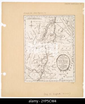 Teil der Countys Charlotte und Albany in der Provinz New York : Sitz des Krieges zwischen den Truppen des Königs unter Lieut. General Burgoyne und die Rebellenarmee 1778 von Kitchin, Thomas, 1718-1784 Stockfoto