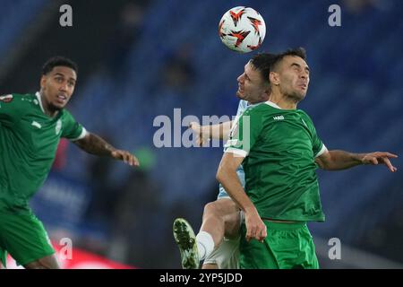 Roma, Italien. November 2024. Lazios Patric während der UEFA Europa League Einzelgruppe zwischen Lazio und Ludogorets im Olympiastadion in Rom, Italien - Donnerstag, den 28. November 2024 - Sport Soccer (Foto: Alfredo Falcone/LaPresse) Credit: LaPresse/Alamy Live News Stockfoto