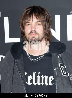 Seoul, Südkorea. November 2024. Die Tame Impala Band Kevin Paker nimmt am 28. November 2024 an einem Fotobesuch für die Celine Cheongdam Flaggschiff Open Event in Seoul, Südkorea, Teil. (Foto: Lee Young-HO/SIPA USA) Credit: SIPA USA/Alamy Live News Stockfoto