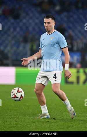 Rom, Italien. Am 28. November 2024 wurde Patric von S.S. Lazio während des MD5-Spiels der UEFA Europa League 2024/25 League zwischen S.S. Lazio und P.F.C. Ludogorets im Olympiastadion am 28. November 2024 in Rom, Italien, gespielt. Stockfoto