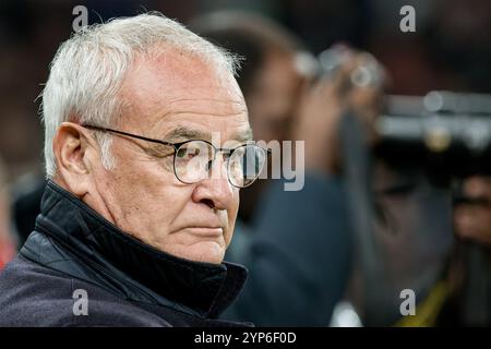 London, Großbritannien. November 2024. London, England, 28. November 2024: Claudio Ranieri (Roma-Manager) vor dem Spiel der UEFA Europa League zwischen Tottenham Hotspur und Roma im Tottenham Hotspur Stadium in London. (Pedro Porru/SPP) Credit: SPP Sport Press Photo. /Alamy Live News Stockfoto