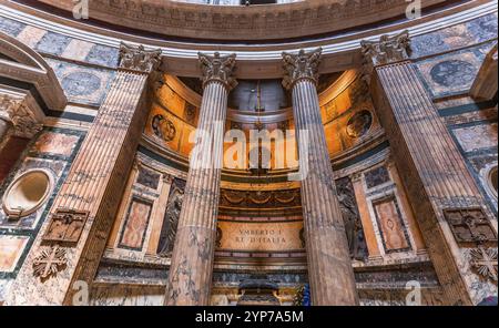 ROM, ITALIEN, 14. JUNI 2015 : Innenräume und architektonische Details des pantheons, 14. juni 2015, in Rom, Italien, Europa Stockfoto