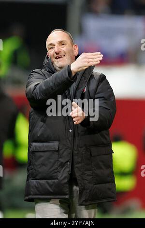 Heidenheim, Deutschland. November 2024. Bild v.l.: 28.11.2024, Fussball, UEFA Conference League, 1. FC Heidenheim - FC Chelsea, GER, Heidenheim, Voith-Arena. Quelle: dpa/Alamy Live News Stockfoto