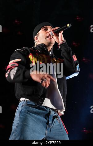 Madrid, Spanien. November 2024. Alvaro de Luna während der Beleuchtung der Weihnachtsbeleuchtung 2024 in der Puerta del Sol am 28. November 2024 in Madrid, Spanien. Quelle: SIPA USA/Alamy Live News Stockfoto