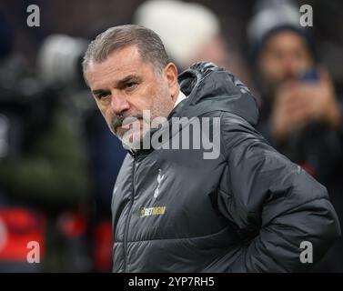 London, Großbritannien. November 2024. Tottenham Hotspur / Roma - UEFA Europa League - Tottenham Hotspur Stadium. Tottenham Manager Ange Postecoglou. Bildnachweis: Mark Pain / Alamy Live News Stockfoto