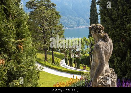 LENNO, ITALIEN, Juni 04, 2019: Außenbereich der Villa del Balbianello, am Comer See, Juni 04, 2019, in Lenno, Italien Stockfoto