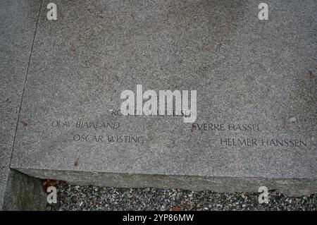 Das Amundsen Monument Stockfoto