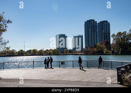 Grenadier Pond im High Park auf der Bloor Street West in Toronto, Ontario, Kanada Stockfoto