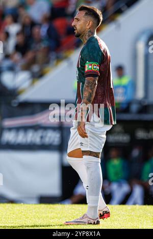 Amadora, Portugal. November 2024. Miguel Lopes (CF Estrela Amadora) wurde während des Liga-Portugal-Spiels zwischen CF Estrela Amadora und CD Nacional im Estadio Jose Gomes gesehen. Endpartitur; CF Estrela Amadora 2:0 CD Nacional (Foto: Maciej Rogowski/SOPA Images/SIPA USA) Credit: SIPA USA/Alamy Live News Stockfoto