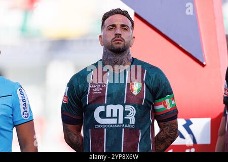 Amadora, Portugal. November 2024. Miguel Lopes (CF Estrela Amadora) wurde während des Liga-Portugal-Spiels zwischen CF Estrela Amadora und CD Nacional im Estadio Jose Gomes gesehen. Endpartitur; CF Estrela Amadora 2:0 CD Nacional (Foto: Maciej Rogowski/SOPA Images/SIPA USA) Credit: SIPA USA/Alamy Live News Stockfoto