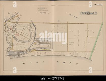 Buffalo, Doppelplatte Nr. 35 [Karte begrenzt durch Smith St., Lake Erie, Child St.] 1891 Stockfoto