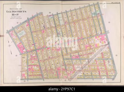 Buffalo, V. 2, Double Page Plate No. 38 [Map Bounded by Broadway, Fillmore Ave., Eagle St., Pratt St.] 1915 Stockfoto