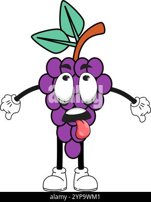 Cartoon - Traubensymbol Illustrator Stock Vektor